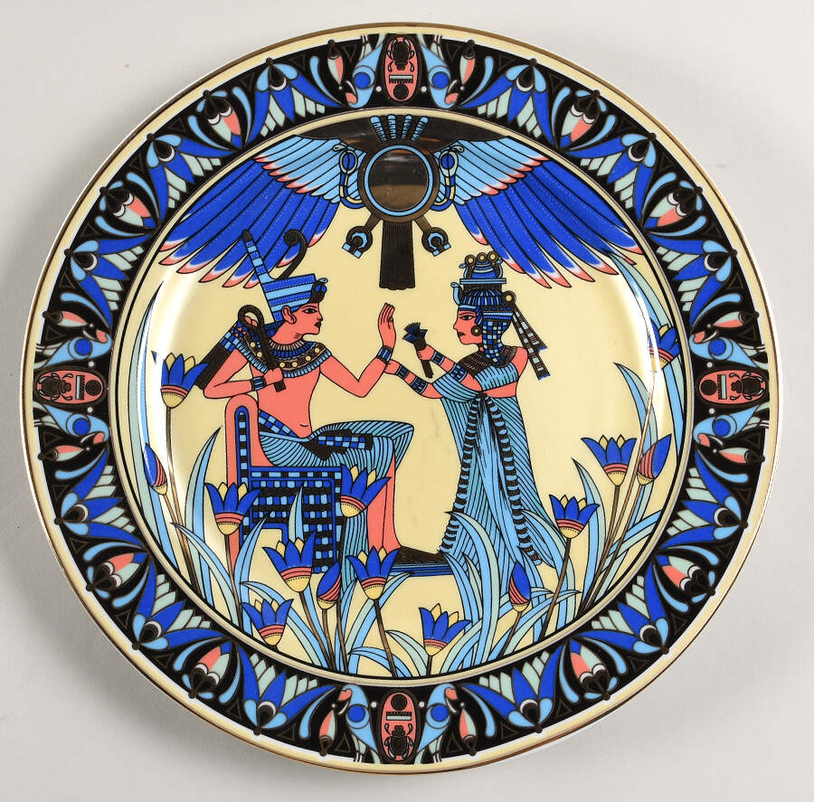 EGY3 Dinner Plate by Egyptian German Porcelain-1