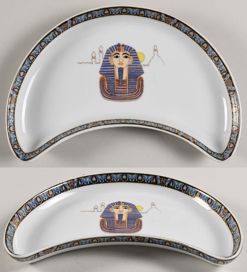 EGY4 Crescent Salad Plate by Egyptian German Porcelain-1