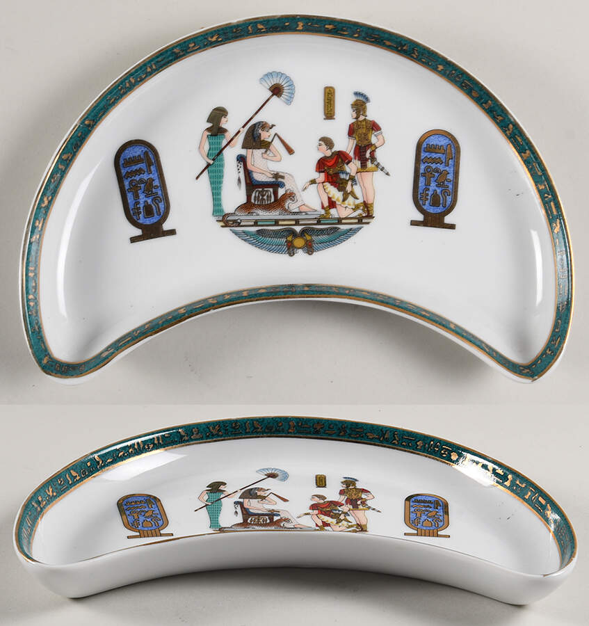 EGYegy5 Crescent Salad Plate by Egyptian German Porcelain-1