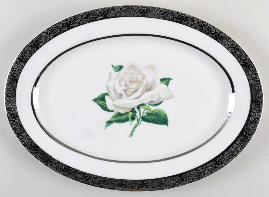 EMB107 13" Oval Serving Platter by Embassy (American)-1