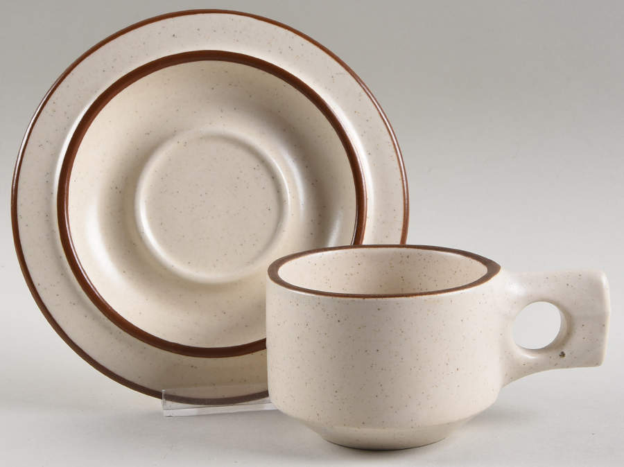 Spokane Flat Cup & Saucer Set by Fabrik-1