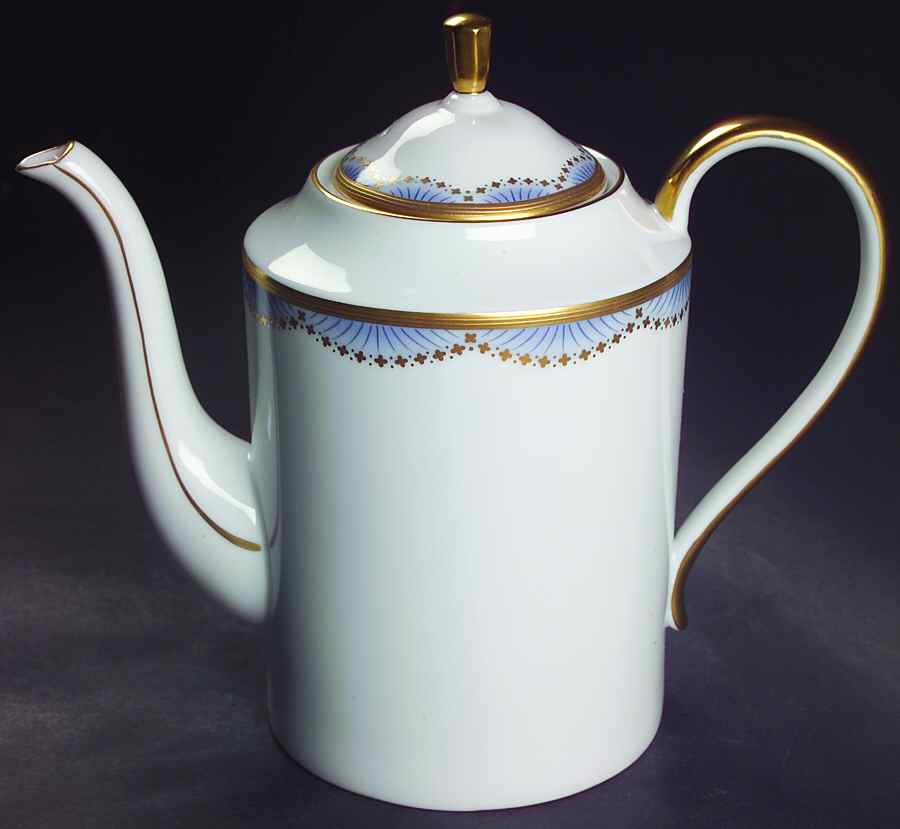Coronation Blue Coffee Pot & Lid by Faberge-1