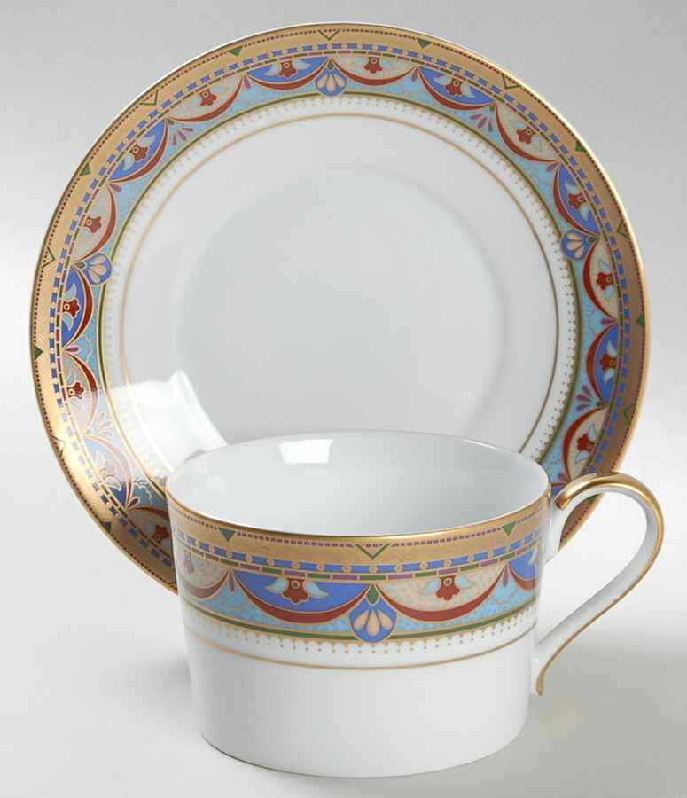 Grand Duchess Flat Cup & Saucer Set by Faberge-1