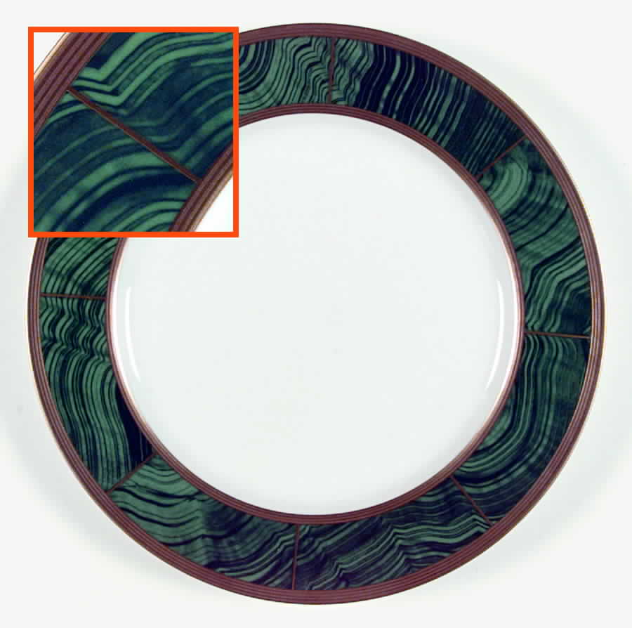 Imperial Court Malachite Dinner Plate by Faberge-1