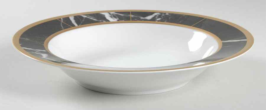 Imperial Court Onyx Large Rim Soup Bowl by Faberge-1