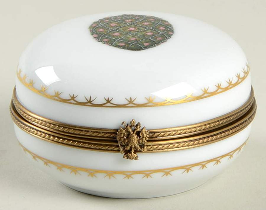 Imperial Egg Collection Round Hinged Box by Faberge-1