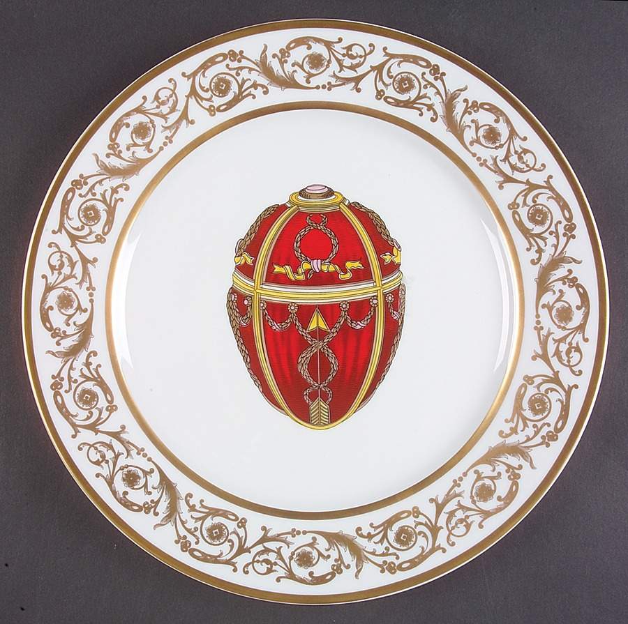 Imperial Egg Collection Service Plate (Charger) by Faberge-1