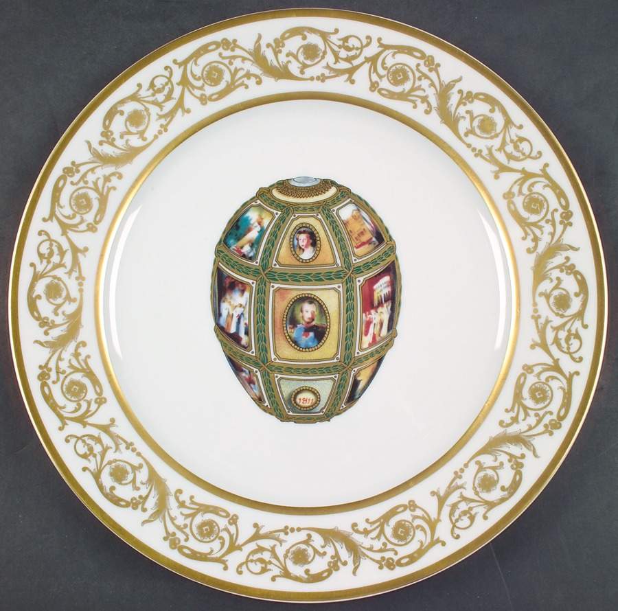 Imperial Egg Collection Service Plate (Charger) by Faberge-1