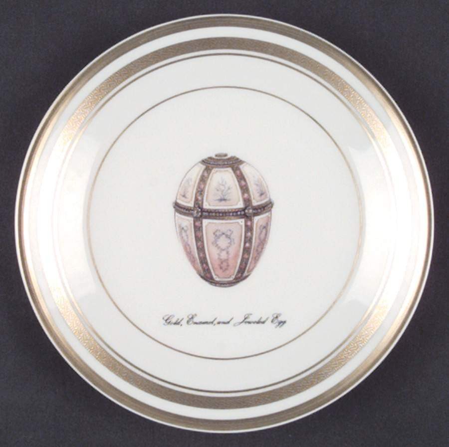 Imperial Egg Collection Bread & Butter Plate by Faberge-1