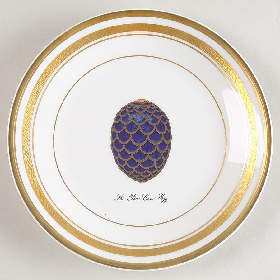 Imperial Egg Collection Bread & Butter Plate by Faberge-1