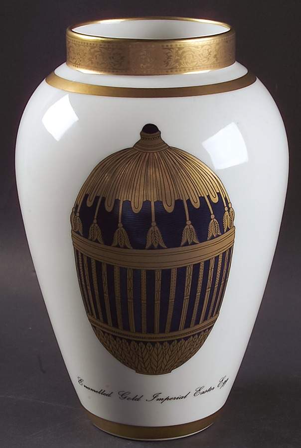 Imperial Egg Collection 9" Vase by Faberge-1