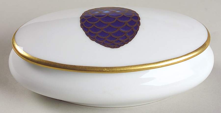 Imperial Egg Collection Oval Box & Lid 4" by Faberge-1