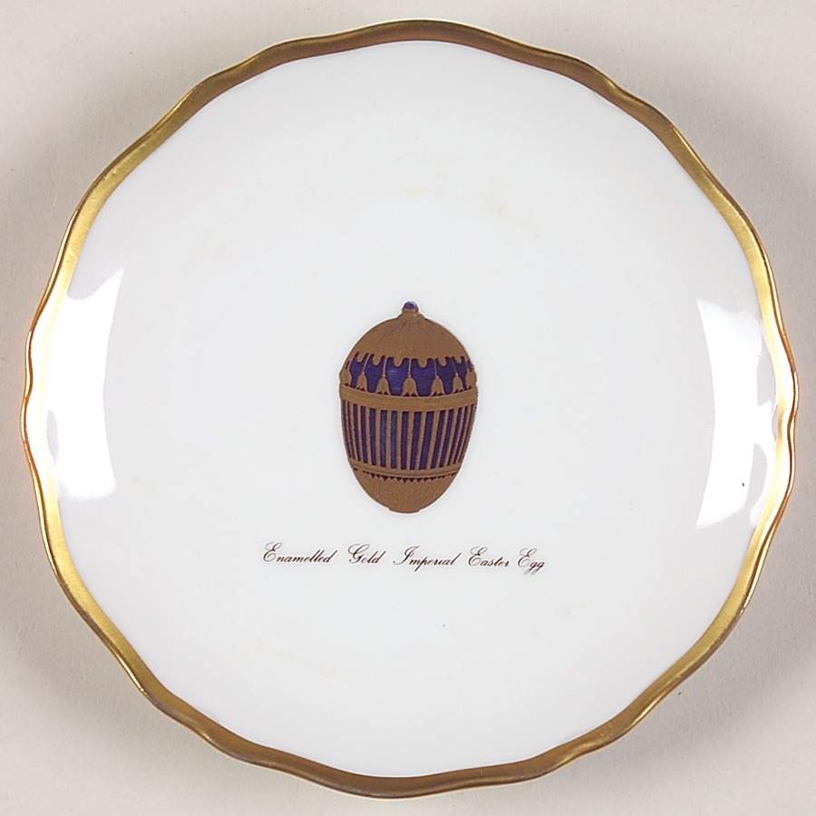 Imperial Egg Collection Petite Canape Plate by Faberge-1