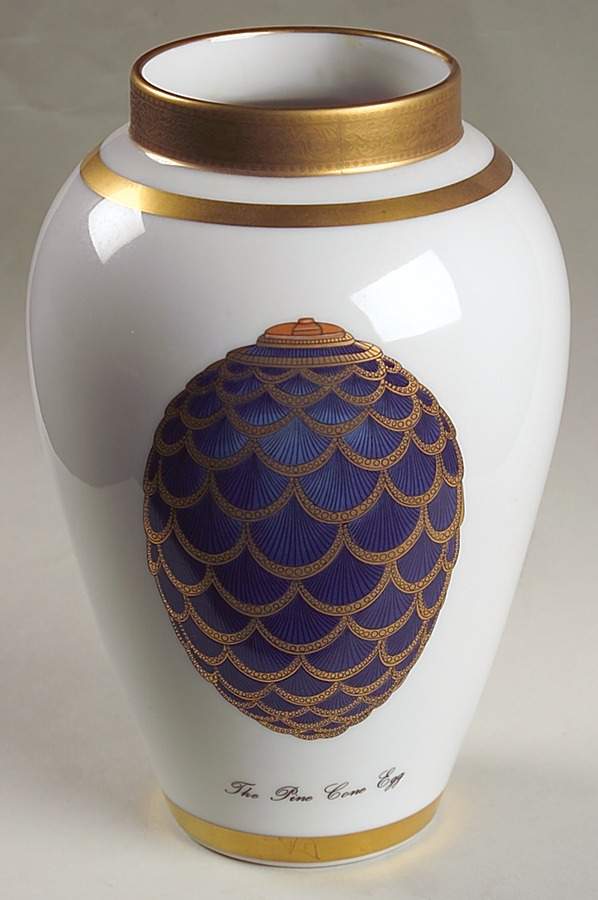Imperial Egg Collection 7" Vase by Faberge-1