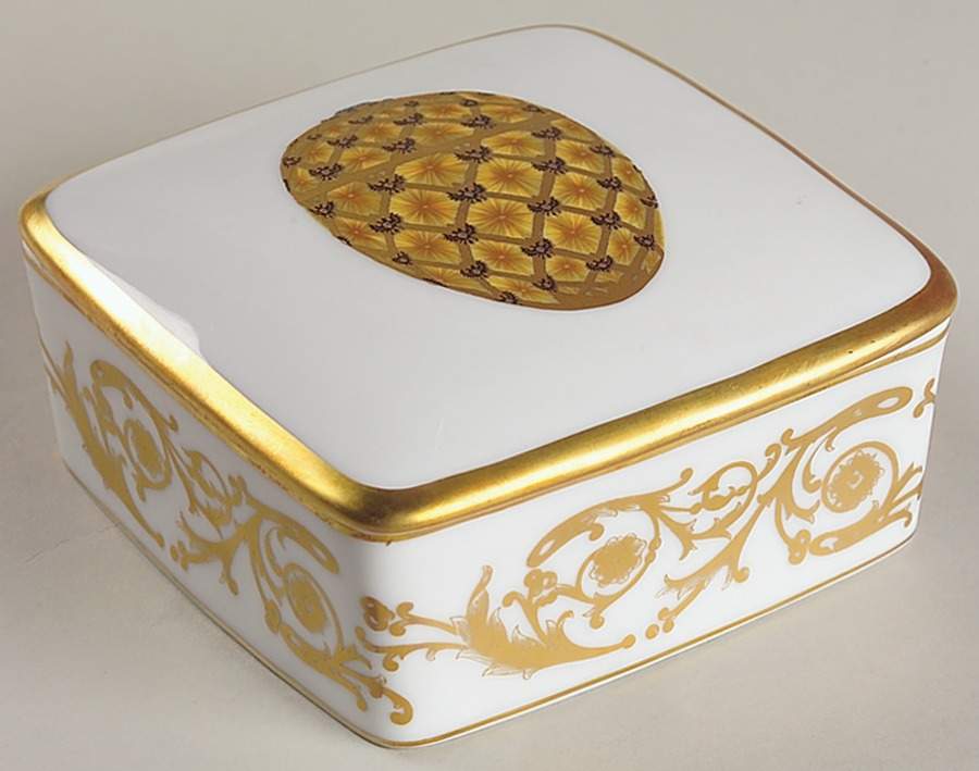 Imperial Egg Collection Square Box with Lid by Faberge-1
