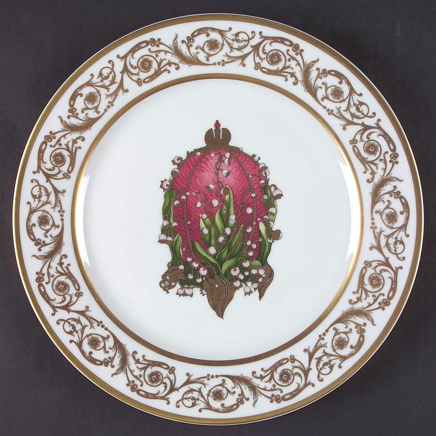 Imperial Egg Collection Service Plate (Charger) by Faberge-1