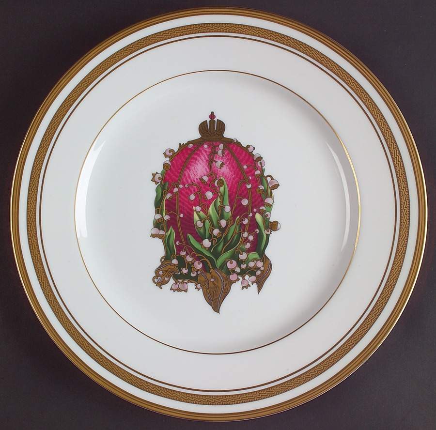 Imperial Egg Collection Dinner Plate by Faberge-1