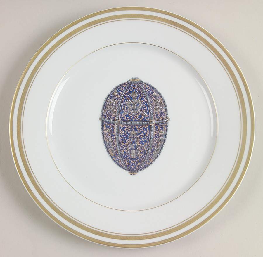 Imperial Egg Collection Dinner Plate by Faberge-1