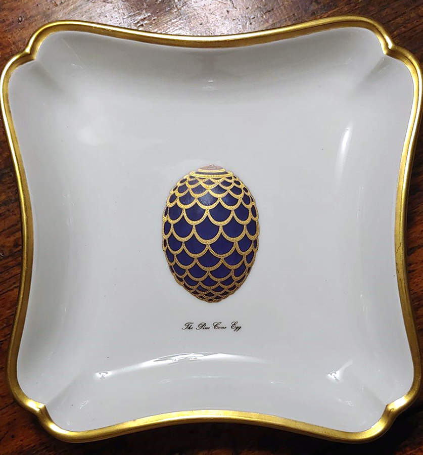 Imperial Egg Collection 6" Square Vegetable Bowl by Faberge-1