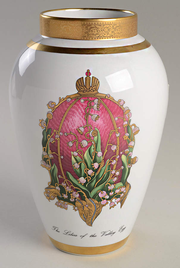 Imperial Egg Collection 10" Vase by Faberge-1