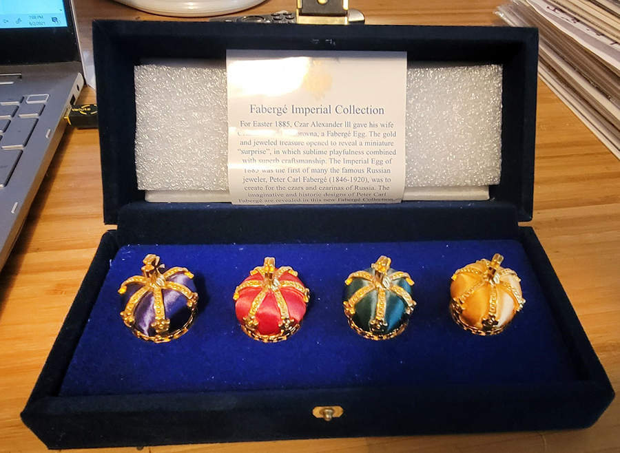 Imperial Egg Collection Figural Placard/Place Card Holder - Set of 4 Motif Boxed by Faberge-1