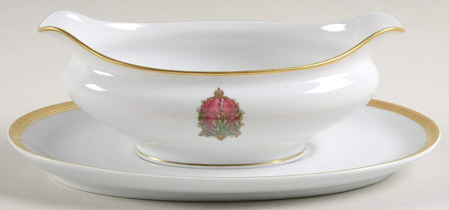 Imperial Egg Collection Gravy Boat & Underplate by Faberge-1
