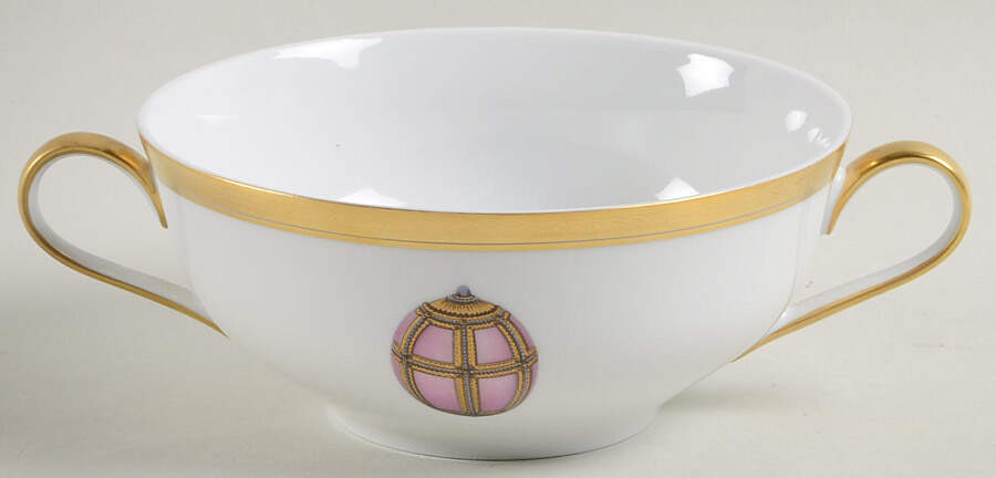 Imperial Egg Collection Flat Cream Soup Bowl by Faberge-1