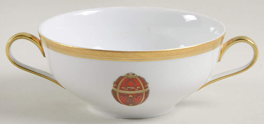 Imperial Egg Collection Flat Cream Soup Bowl by Faberge-1