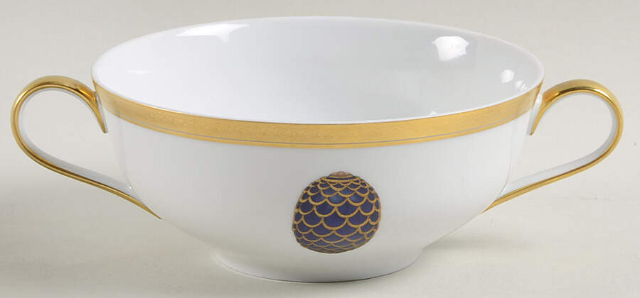 Imperial Egg Collection Flat Cream Soup Bowl by Faberge-1