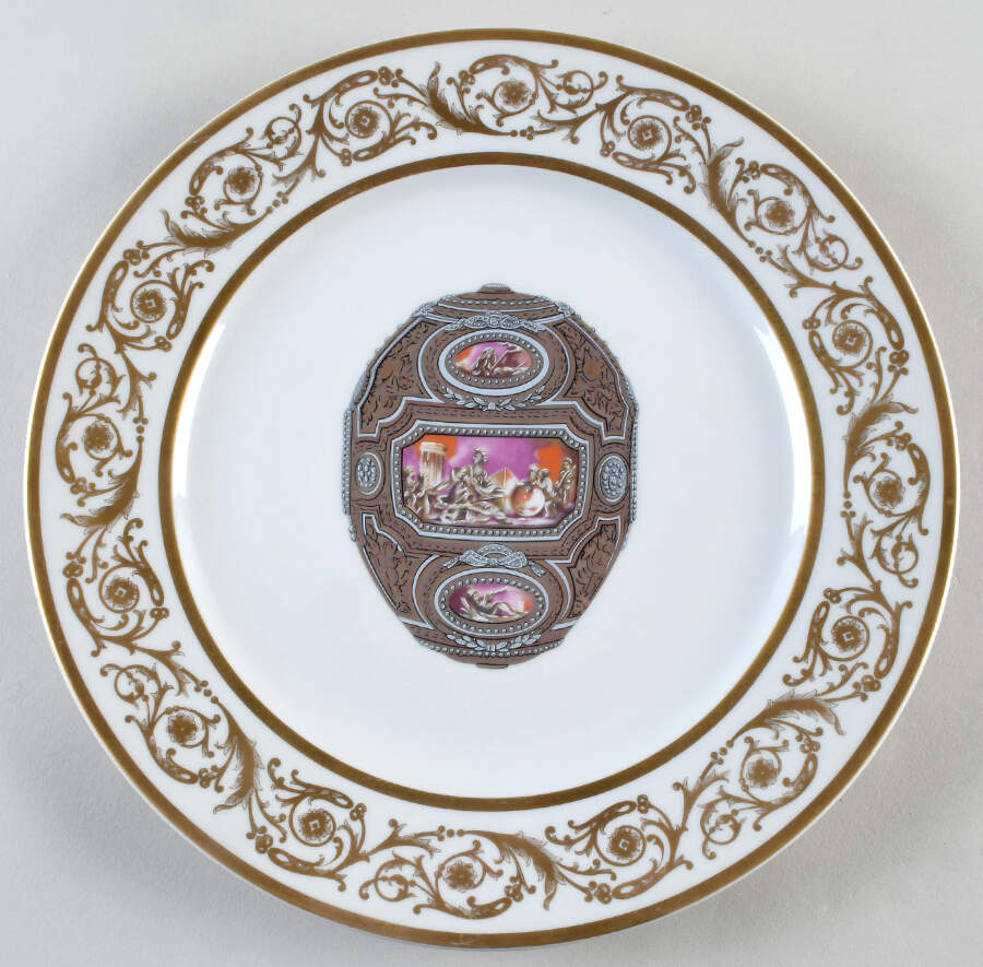 Imperial Egg Collection Service Plate (Charger) by Faberge-1