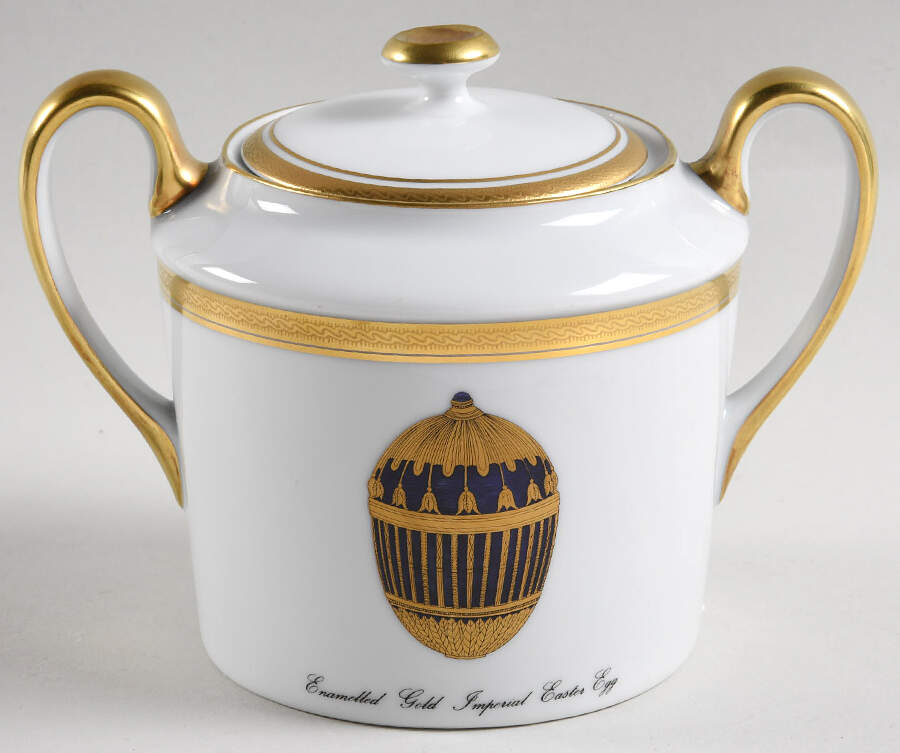 Imperial Egg Collection Sugar Bowl & Lid by Faberge-1