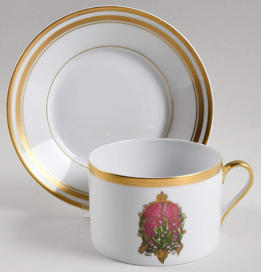 Imperial Egg Collection Breakfast Cup & Saucer Set by Faberge-1