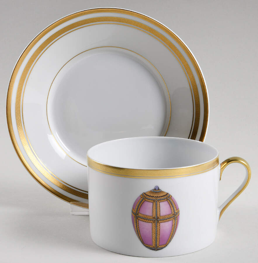 Imperial Egg Collection Breakfast Cup & Saucer Set by Faberge-1