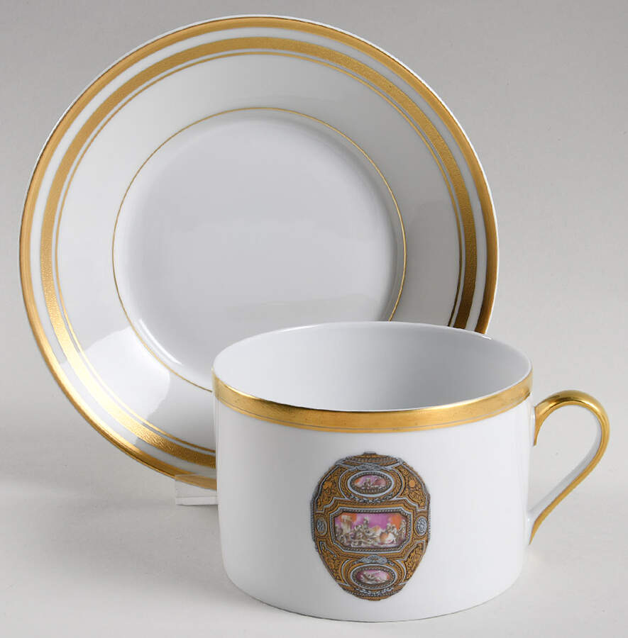 Imperial Egg Collection Breakfast Cup & Saucer Set by Faberge-1