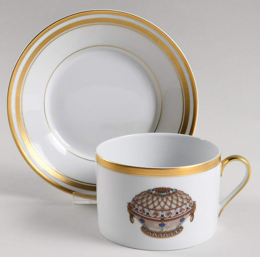 Imperial Egg Collection Breakfast Cup & Saucer Set by Faberge-1