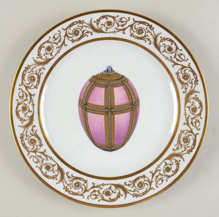 Imperial Egg Collection Service Plate (Charger) by Faberge-1