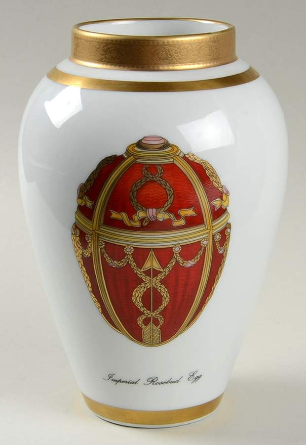 Imperial Egg Collection 7" Vase by Faberge-1