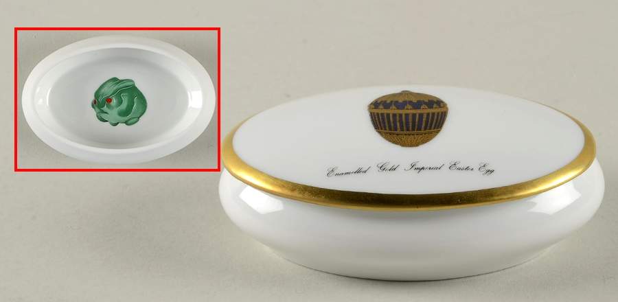 Imperial Egg Collection Oval Box & Lid by Faberge-1