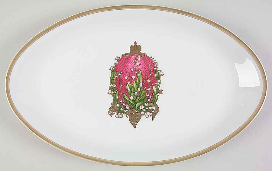 Imperial Egg Collection 16" Oval Serving Platter by Faberge-1