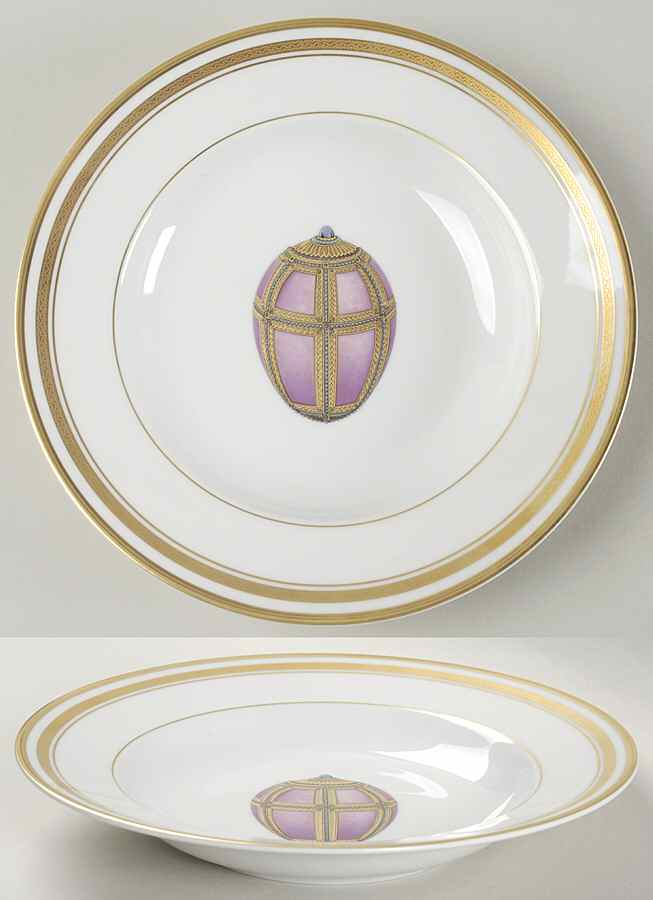 Imperial Egg Collection Large Rim Soup Bowl by Faberge-1