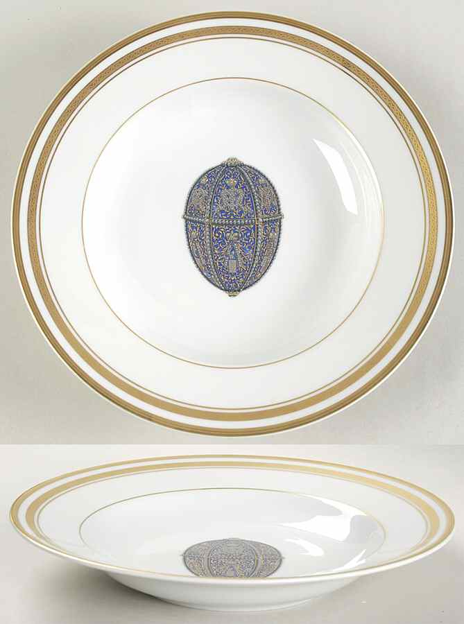 Imperial Egg Collection Large Rim Soup Bowl by Faberge-1