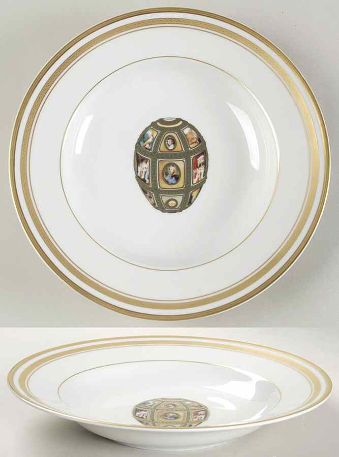 Imperial Egg Collection Large Rim Soup Bowl by Faberge-1