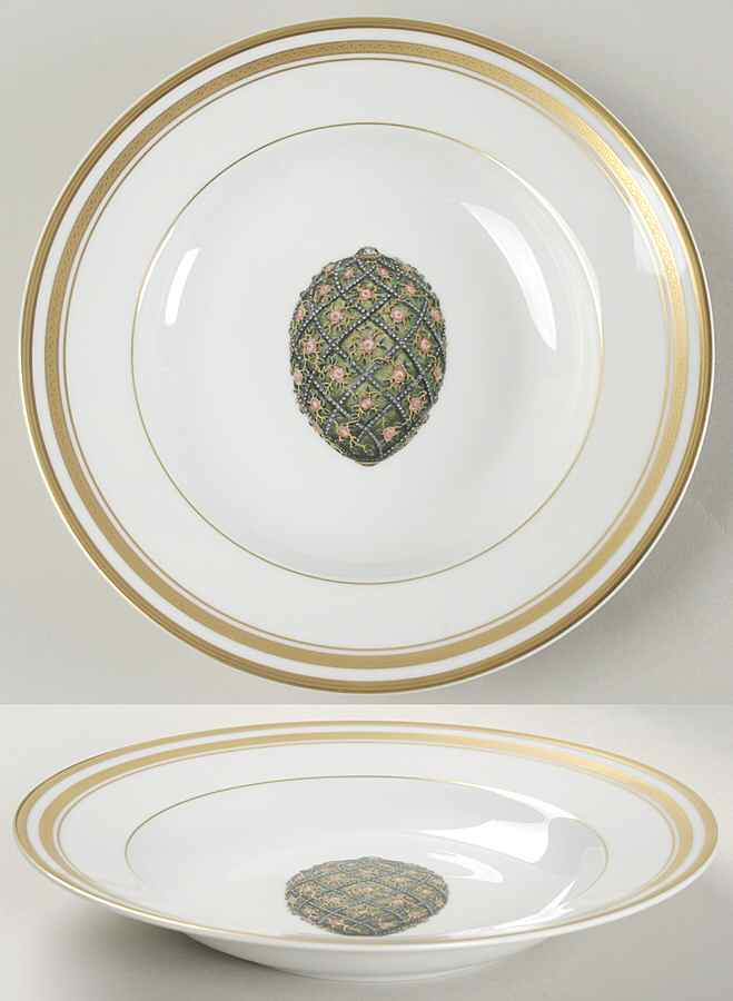 Imperial Egg Collection Large Rim Soup Bowl by Faberge-1
