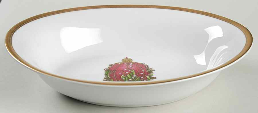Imperial Egg Collection 9" Oval Vegetable Bowl by Faberge-1