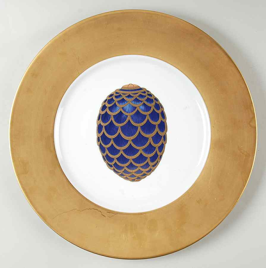 Imperial Egg Collection Accent Service Plate (Charger) by Faberge-1