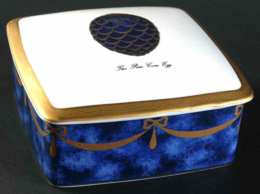 Imperial Egg Collection 5" Square Box-Lid by Faberge-1
