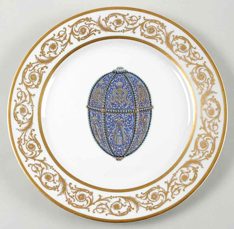 Imperial Egg Collection Service Plate (Charger) by Faberge-1
