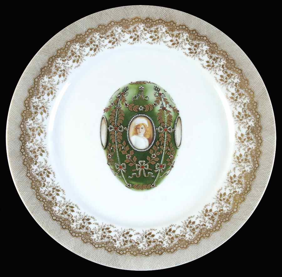 Imperial Egg Collection Service Plate (Charger) by Faberge-1
