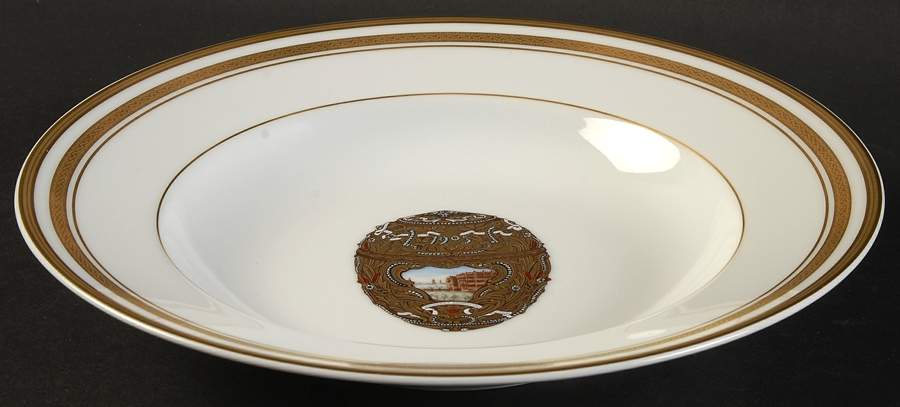 Imperial Egg Collection Large Rim Soup Bowl by Faberge-1