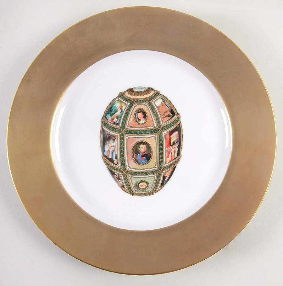 Imperial Egg Collection Accent Service Plate (Charger) by Faberge-1